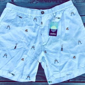 Chubbies Mens The Champs Champagne NWT Shorts XXL